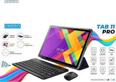 Oteeto TAB 11 Pro Tablet/10.1 Inch IPS LCD/8GB RAM + 512 GB ROM/5G Network/6000 mAh/8MP Front + 13MP Rear Camera/Octa Core 1.3GHz/Android 13/Includes Keyboard,Touch Pen,Mouse (Gray)