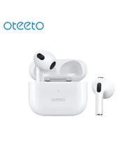 Oteeto OT104 Wireless Bluetooth Earphone With High Bass Sound Quality Multifunctional Touch Control and HD Clear Microphone Compatible With Android and iOS Mobile Tablets
