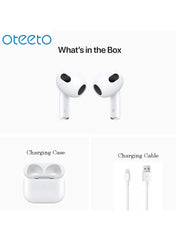Oteeto OT104 Wireless Bluetooth Earphone With High Bass Sound Quality Multifunctional Touch Control and HD Clear Microphone Compatible With Android and iOS Mobile Tablets