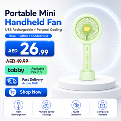 Portable Mini USB Rechargeable Handheld Fan – Compact Personal Cooling Fan for Travel, Office, and Outdoor Use