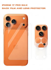 iPhone 17 Pro / 17 Pro Max Camera Lens Protector – Metal Silver, Scratch-Resistant Full Camera Guard