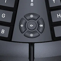 Wireless Ergonomic Keyboard DirectorW |USB Nano receiver |Coverage ranges up to 10m |Power efficient wireless technology