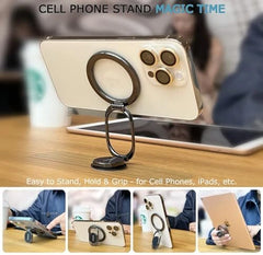 Magnetic Ring Phone Holder & Stand – Strong Adhesive, Slim Design, Easy Mount