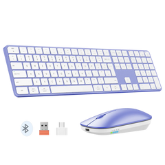 Ultra-Thin Full-Size Space Gray Wireless Office Combo iKey C230
