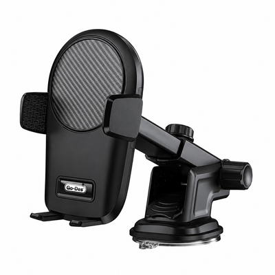 GoDes 2-in-1 Shockproof Car Phone Holder with Suction Base, Air Vent Clip & Adjustable Arm GD-HD211