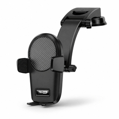 Tedos Shockproof Car Phone Holder with Strong Suction, Adjustable Arm & One-Hand Operation