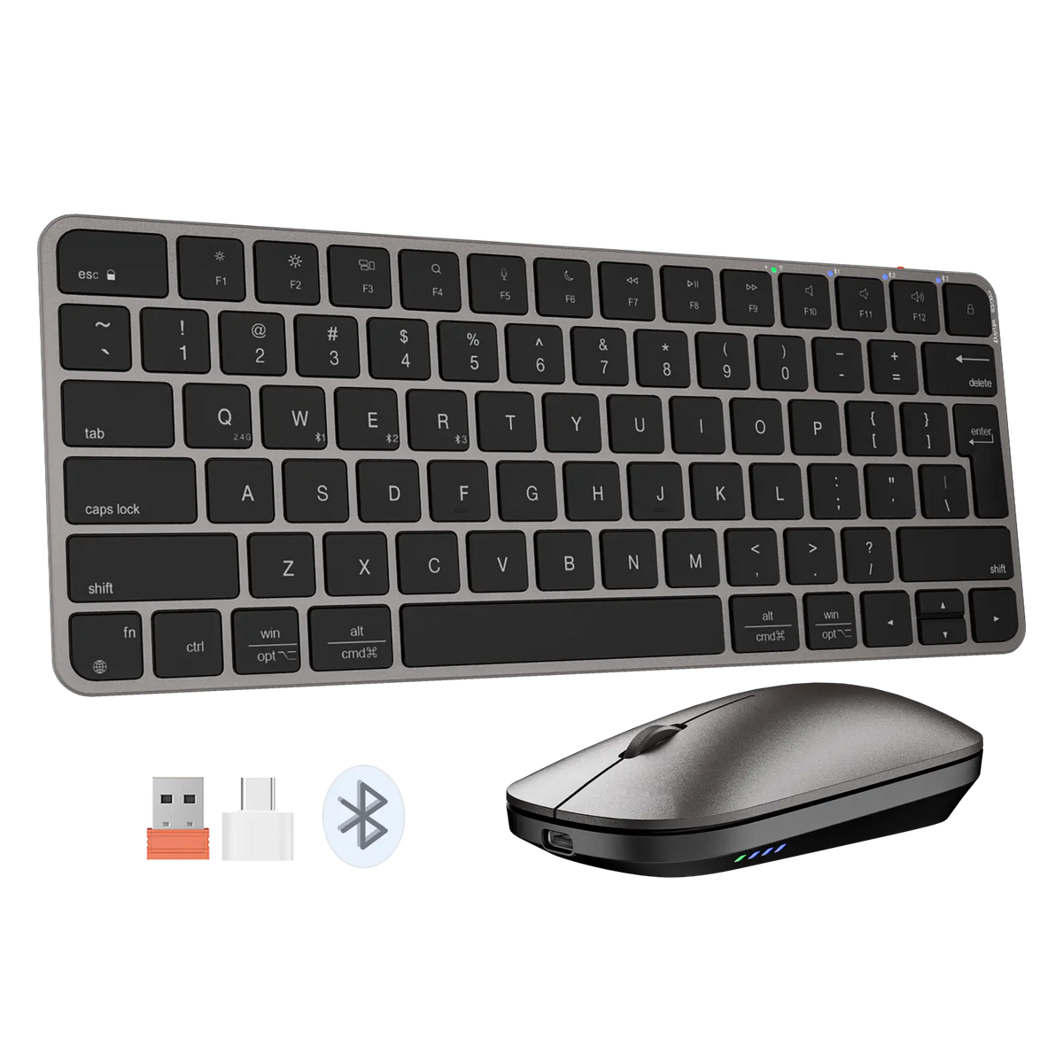Wireless Ultra-thin Apple Keyboard and Mouse Combo ikey C210