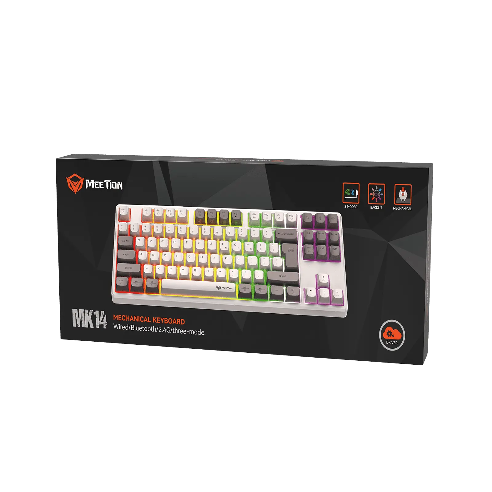 MK14 87-Key Triple-Mode Wireless RGB Mechanical Keyboard