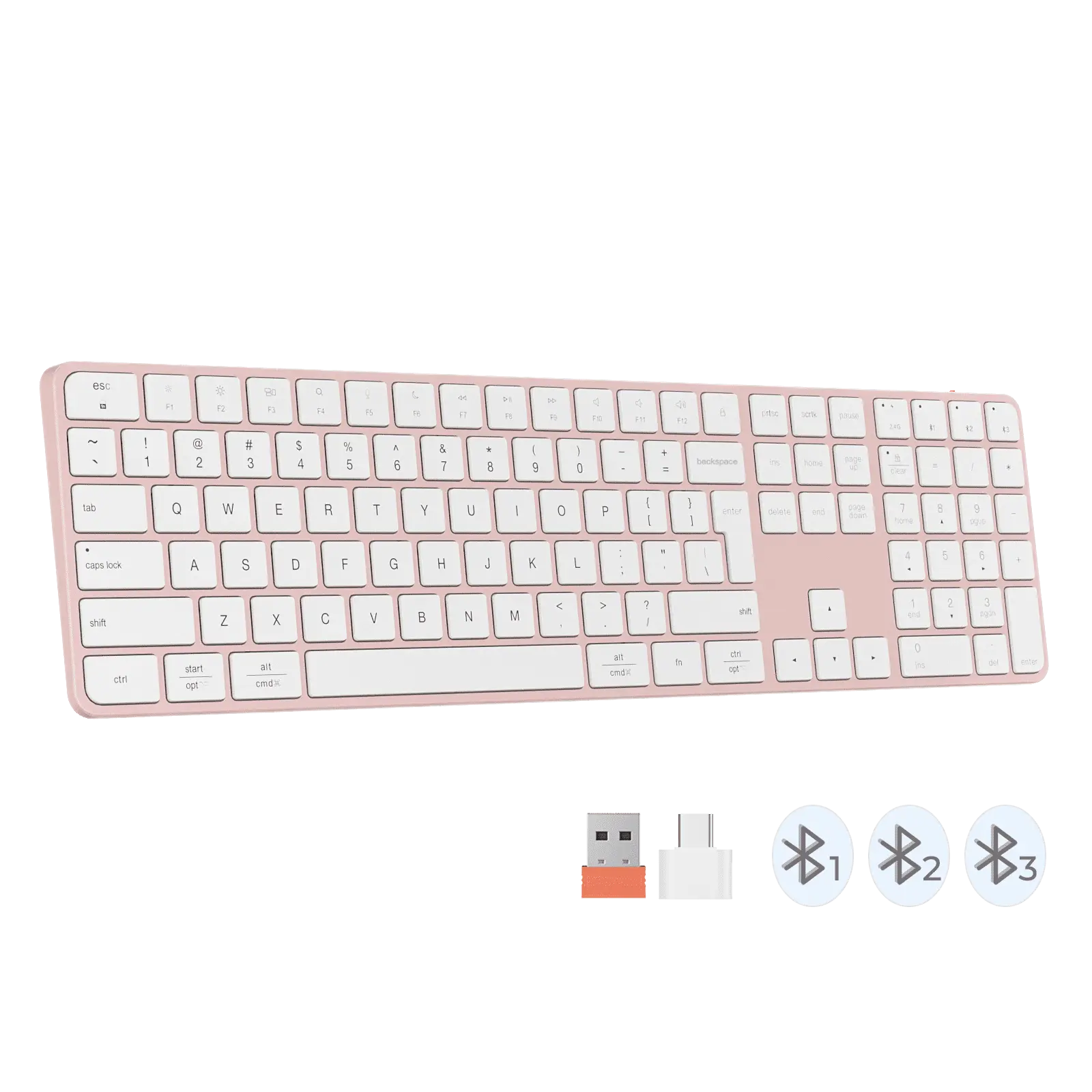 Full Keys 2.4G and Bluetooth Three Modes Keyboard ikey K230