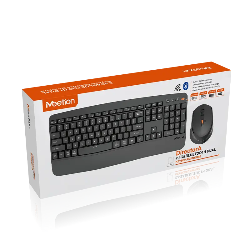 2.4Ghz&Bluetooth Dual Ergonomic DirectorA| 2.4GHz USB Nano receiver |Power-efficient wireless technology |Mouse resolution 800-1200-1600 dpi