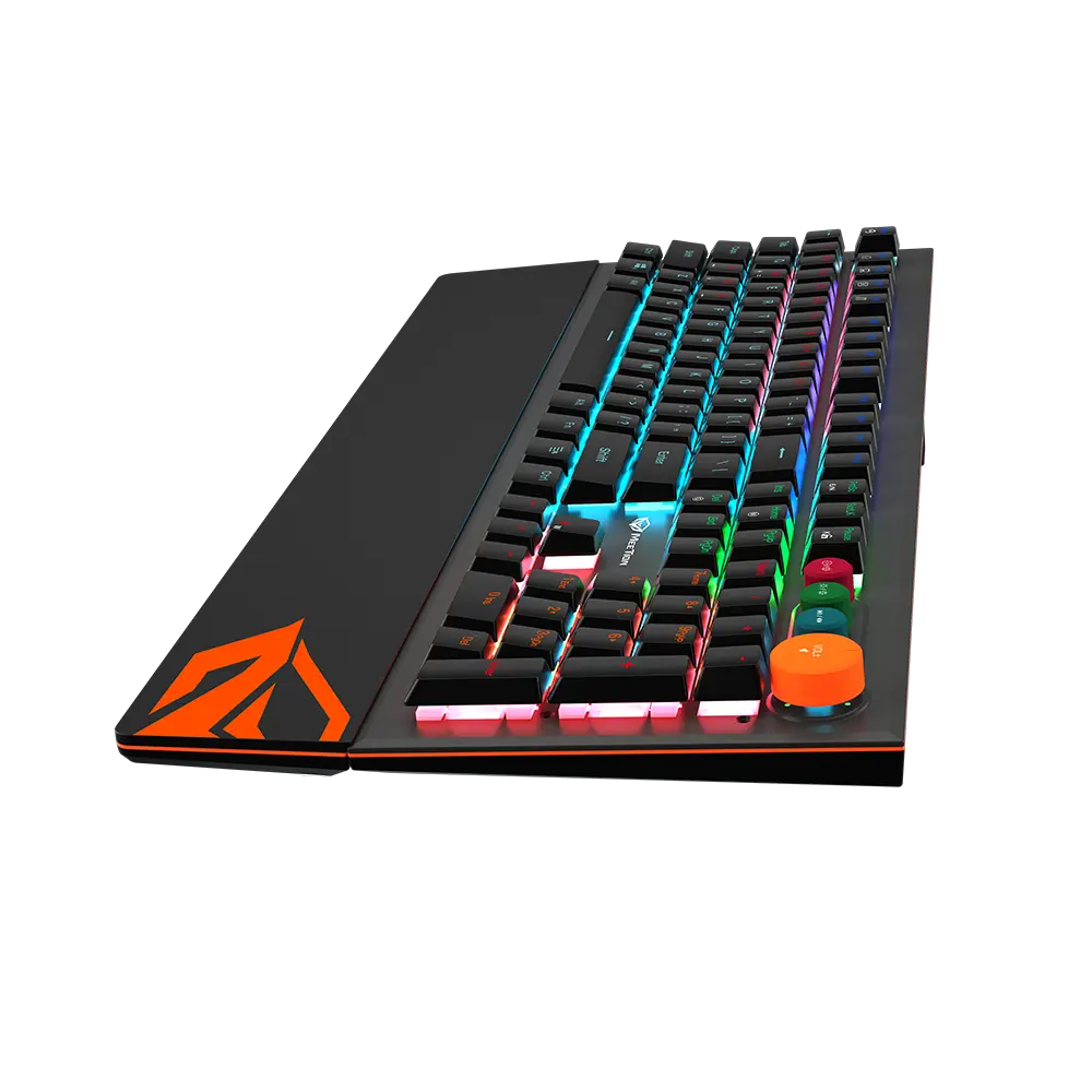 MK500 Colorful Adjustable Rainbow Backlight Mechanical Gaming Keyboard