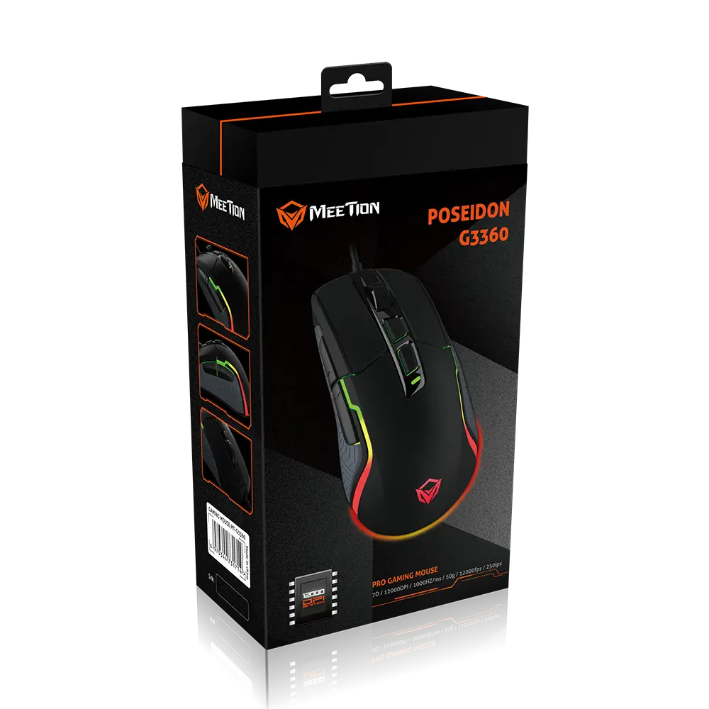 G3360 Programmable Gaming Mouse Seven-stage DPI with high resolution