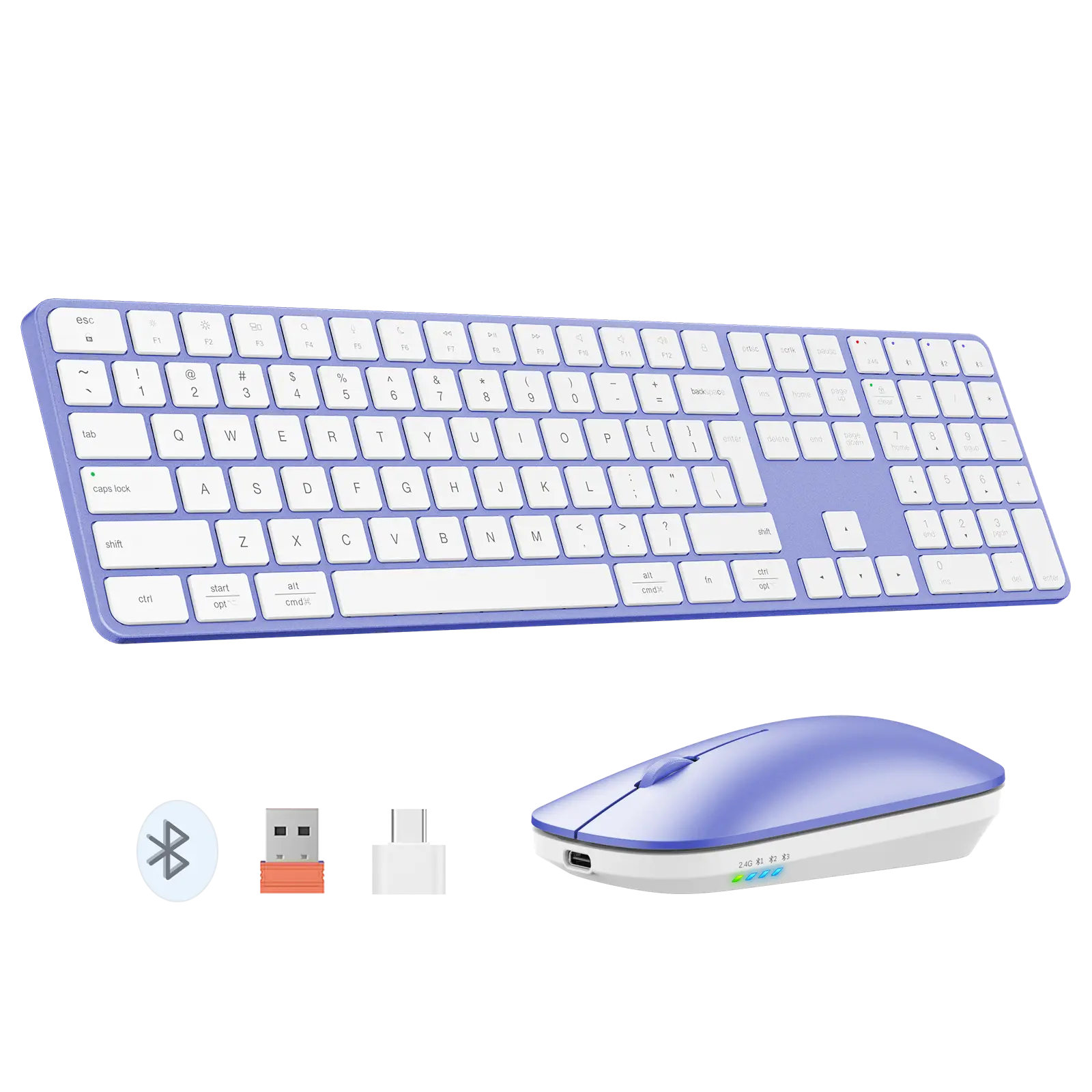 Ultra-Thin Full-Size Space Gray Wireless Office Combo iKey C230