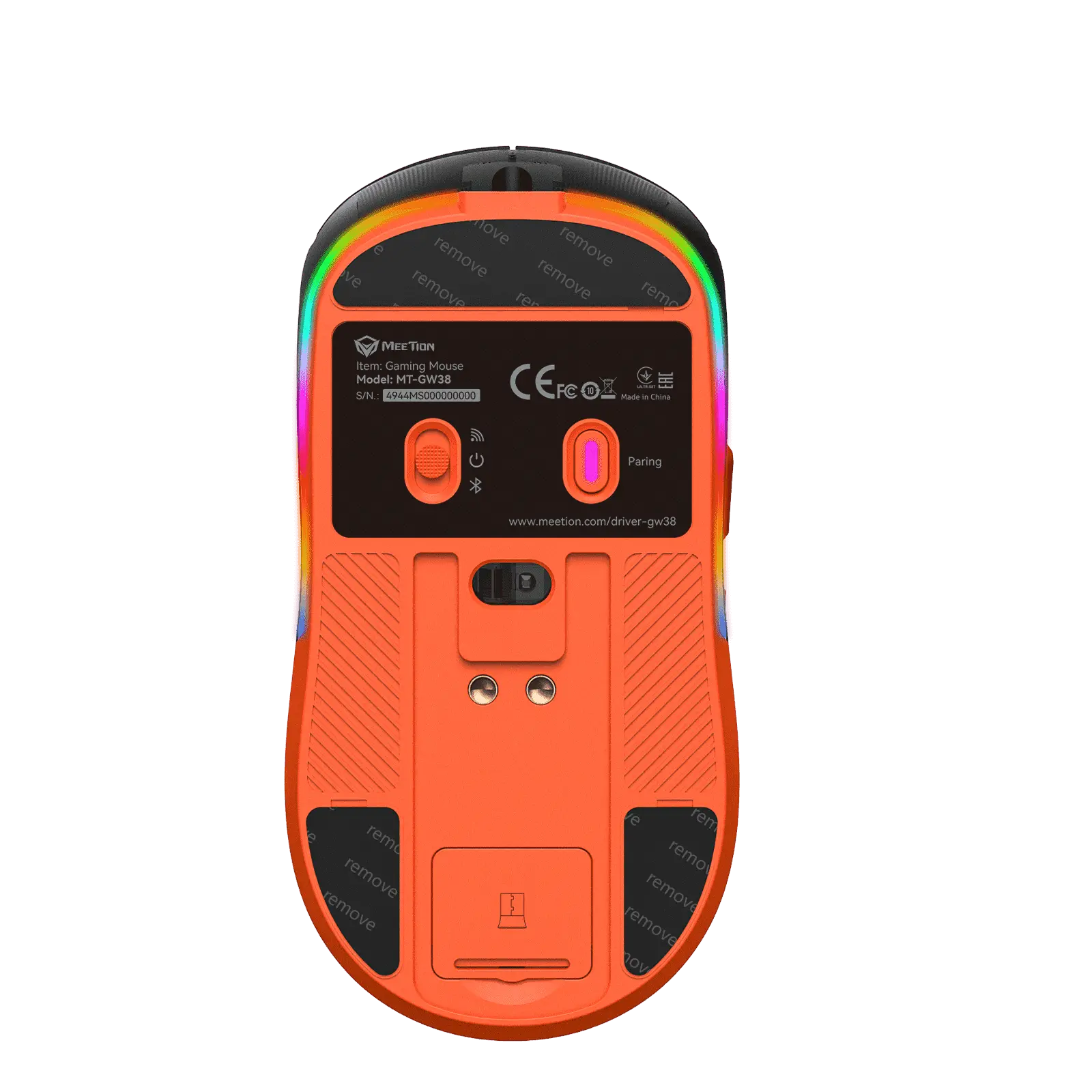 GW38 Wireless Tri-Mode Mouse with Magnetic Charging Dock