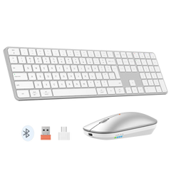 Ultra-Thin Full-Size Space Gray Wireless Office Combo iKey C230