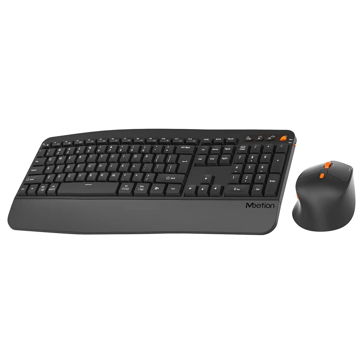 Dual-Mode Ergonomic Wave-Shaped Keyboard & Mouse Combo DirectorA2