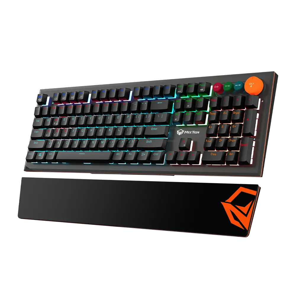 MK500 Colorful Adjustable Rainbow Backlight Mechanical Gaming Keyboard