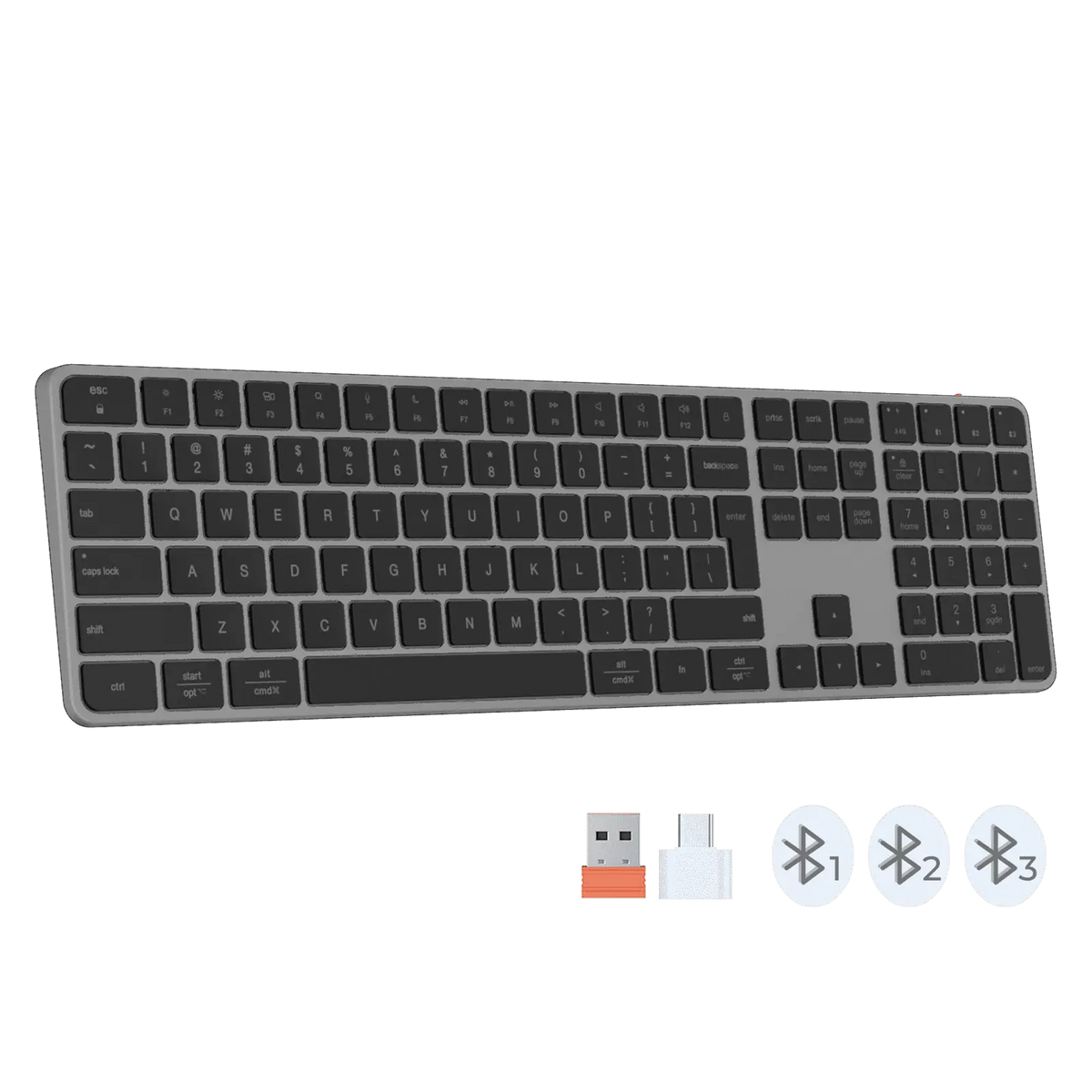 Full Keys 2.4G and Bluetooth Three Modes Keyboard ikey K230