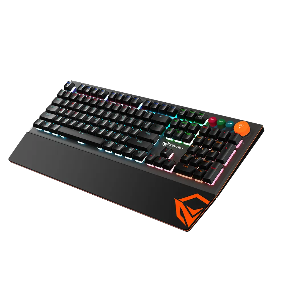 MK500 Colorful Adjustable Rainbow Backlight Mechanical Gaming Keyboard