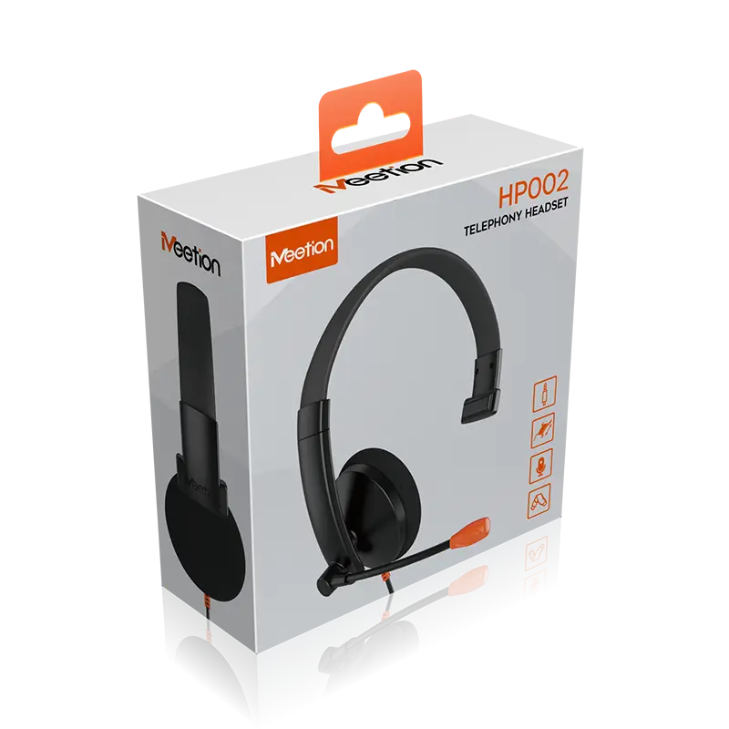 HP002 3.5mm Single-Ear Telephone Headset