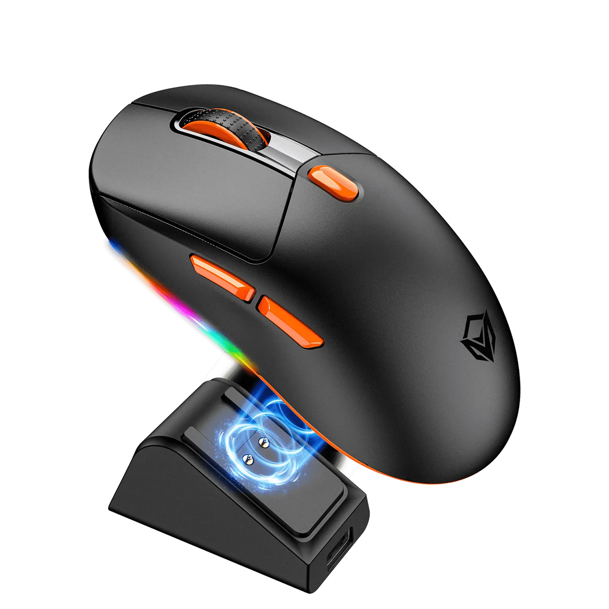 GW38 Wireless Tri-Mode Mouse with Magnetic Charging Dock