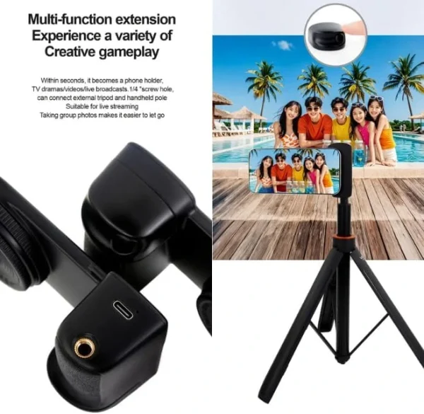 Magnetic Smartphone Camera Grip with Bluetooth & Selfie Light