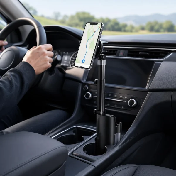 Adjustable Car Cup Holder Phone Mount