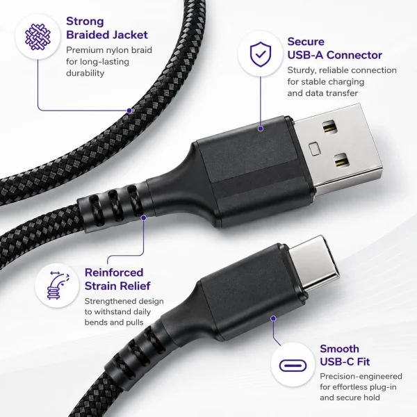 USB C Cable 2M 60W Fast Charging