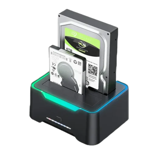 HAING 2.5/3.5 Inch SATA HDD/SSD Dual Bay Docking Station