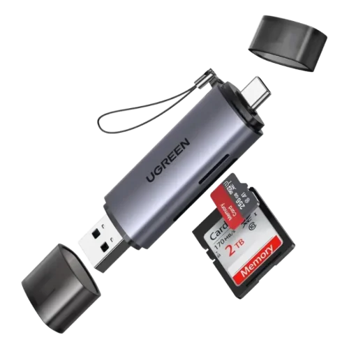 UGREEN 2-in-1 USB-C & USB 3.0 SD/TF Card Reader