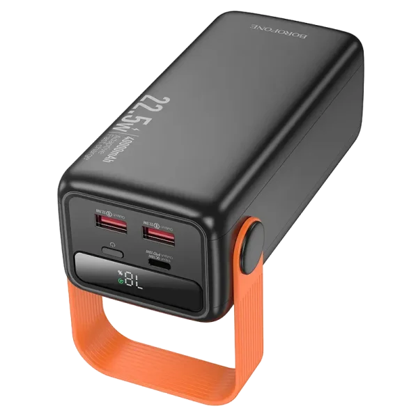 BOROFONE BJ56A 10000mAh Power Bank – 3-Port Fast Charging, 22.5W PD, QC3.0, USB-C Compatible