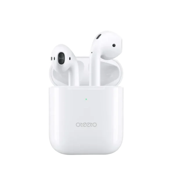 Oteeto OT102 Wireless Bluetooth Earbuds with Noise Cancellation, Bluetooth 5.3, 25mAh Battery & 250mAh Charging Case