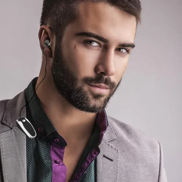 KTR-Q7 Business Clip Wireless Headphone – Bluetooth 5.0, HD Sound, Secure Fit, 5-Hour Battery Life