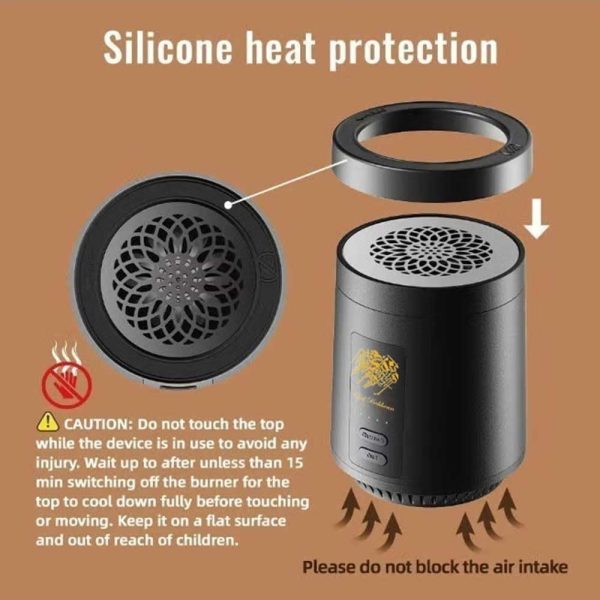Luxury Portable Electric Oud & Bakhoor Incense Burner 2-in-1 Smart Arabic Mabkhara for Charcoal & Oud | Fast Heating, LED Indicator & USB Rechargeable – Premium Aromatherapy Diffuser for Home, Car