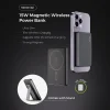 BRAVE BP-19 5000mAh Ultra Slim Magnetic Wireless Power Bank – 15W Wireless Charging, 20W PD Fast Charging, MagSafe Compatible with Built-In Stand